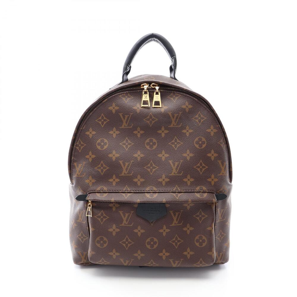Louis Vuitton Palm Springs Backpack Monogram Rucksack Bag Canvas Leather Brown